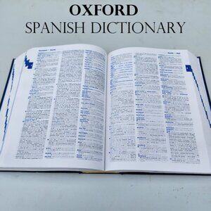Oxford Spanish Dictionary Hardcover Book School Classroom Library Supplies  Book